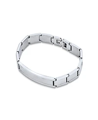 Bling Jewelry Stainless Steel Watchband Identification Id Bracelet Name Tag 8 Inch