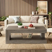 Tribesigns Round Coffee Table, 31.49" Cream White Center Table with 4 Legs, Modern Indoor Tea Table for Living Room, Small Space, Home Decor, Eas