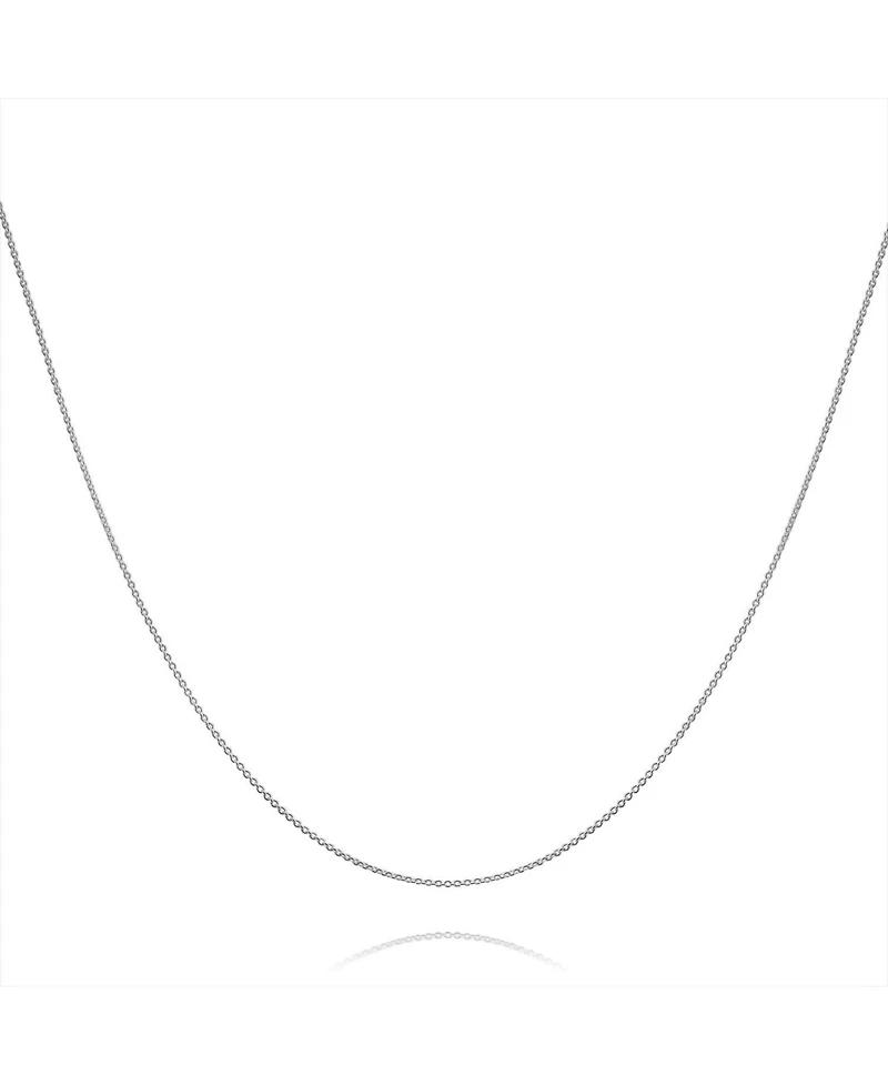 Bling Jewelry Fine Italian Rolo Link Cable Chain Necklace 14K Yellow Plated Silver 16-24 Inch