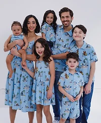 Starwars Toddler Boys Star Wars Chewbacca Darth Vader R2-D2 Stormtrooper Tie Fighter X-Wing Matching Family Hawaiian Button Down Shirt Adult