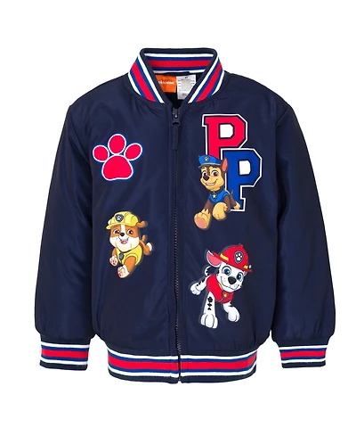Paw Patrol Boys Varsity Zip Up Bomber Jacket