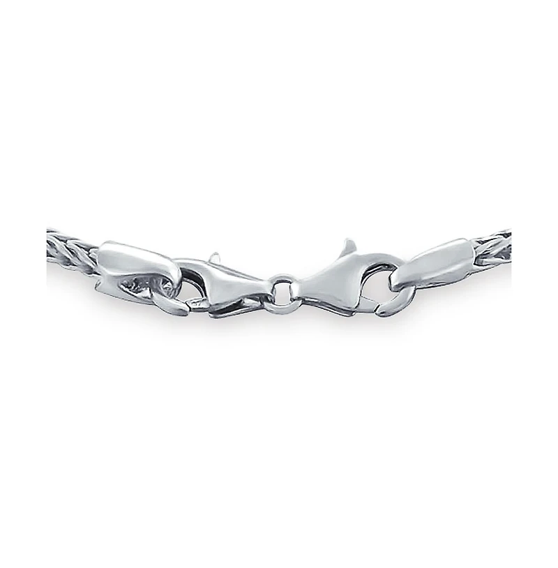 Bling Jewelry Stackable Sterling Silver Snake Bracelet with Lobster Claw Clasp