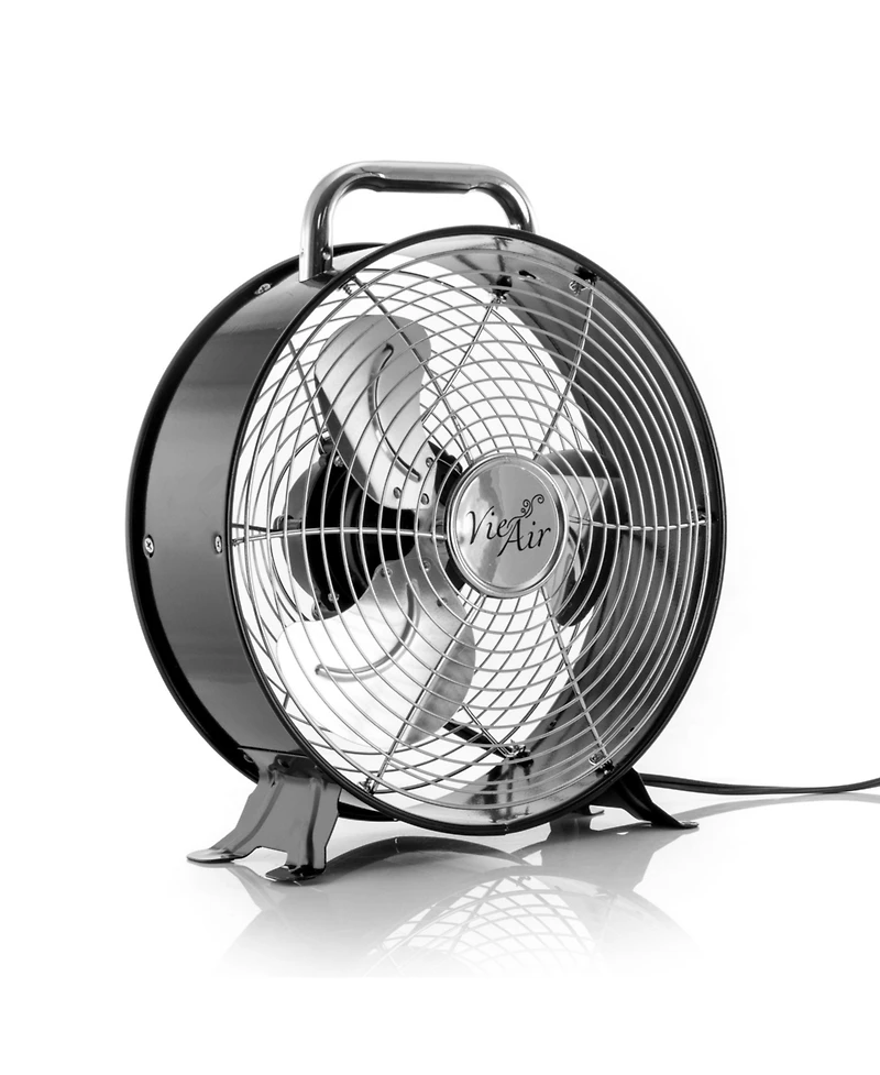 Vie Air 12 Inch High Velocity Dual Speed Retro Metal Drum Fan