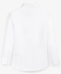 Big Boys Classic-Fit Solid Long-Sleeve Dress Shirt