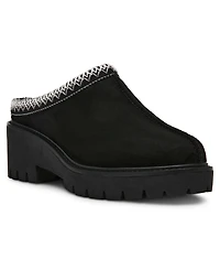Anne Klein Women's Daylin Cozy Lug Sole Clog Mules