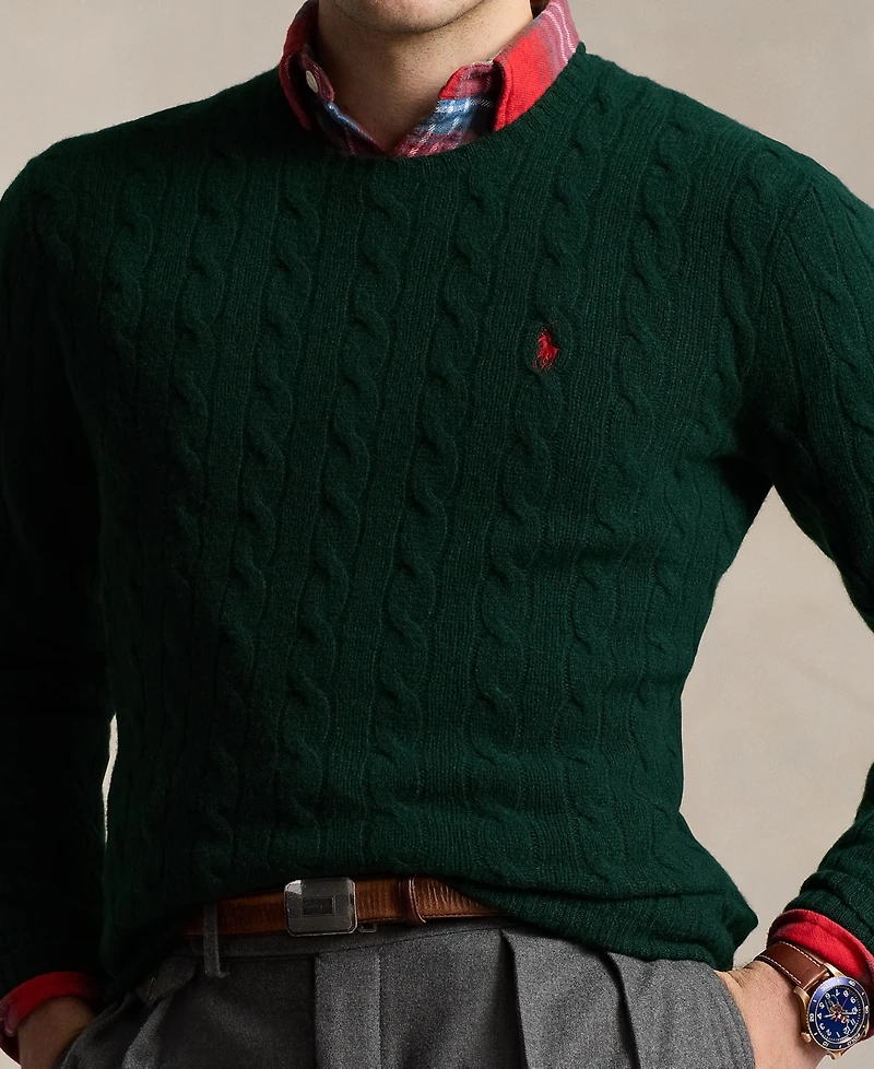 Polo Ralph Lauren Men's Wool-Cashmere Cable-Knit Sweater