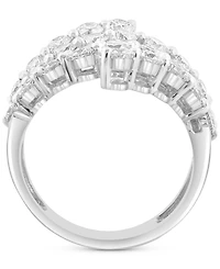 Effy Lab Grown Diamond Openwork Cluster Statement Ring (2-3/4 ct. t.w.) in 14k White Gold