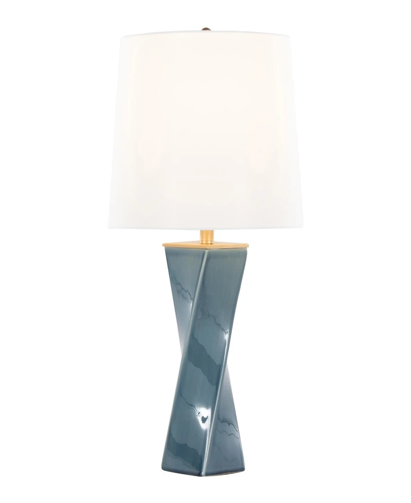 LumiSource 27" Ceramic Grandview Gallery Curvo Square Table Lamp