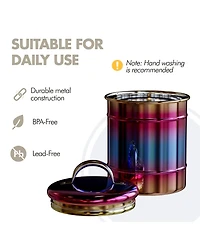 Amici Home Rainbow Metal Canister - Large