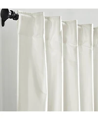 Ihi Home Valencia Faux Silk Taffeta Curtain Panel - with Heavy Interlining