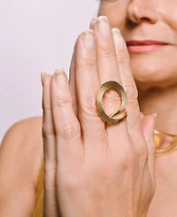 Nectar Nectar New York 18K Gold Plated Ocho Statement Ring