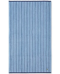 Lacoste Home Centre Mark Cotton Jacquard Stripe Bath Towel, 30" x 52"