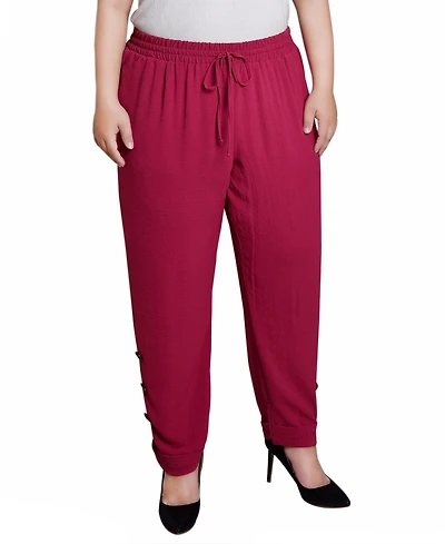 Ny Collection Plus Size Cuffed Long Pants
