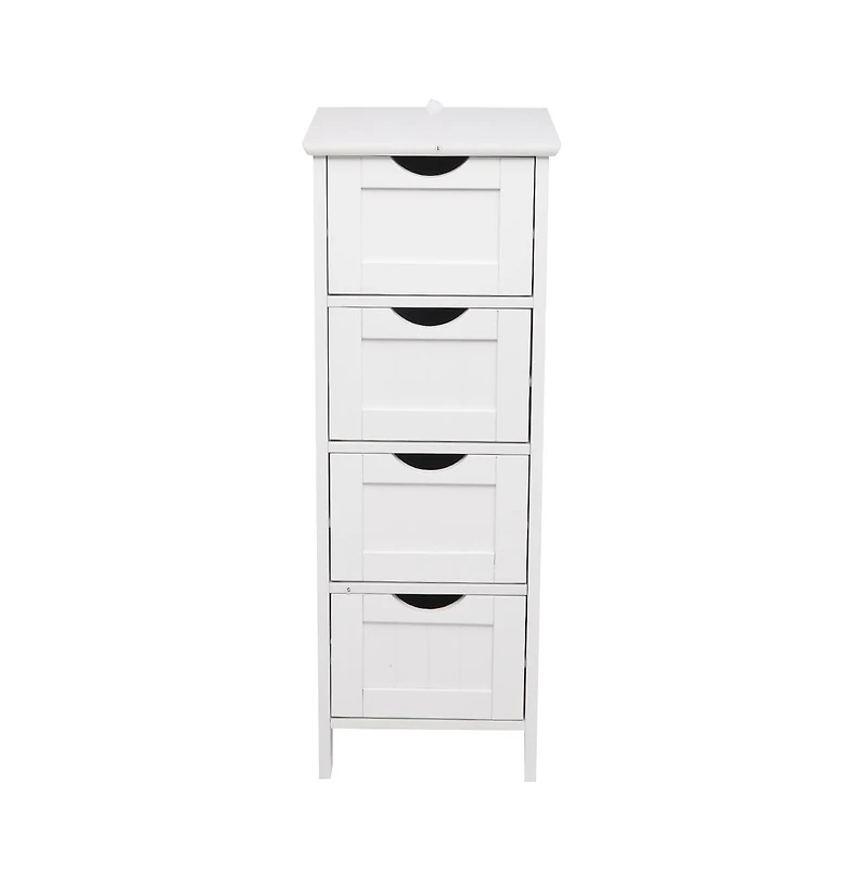 4-Drawer Storage Cabinet – Functional Organizer with Modern Design for Bedroom, Office, or Entryway