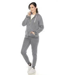 White Mark Women's Burnout Jogger Set