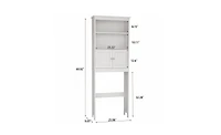2-Tier Over-the-Toilet Rack – Space-Saving Bathroom Storage Shelf for Extra Organization