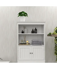2-Tier Over-the-Toilet Rack – Space-Saving Bathroom Storage Shelf for Extra Organization
