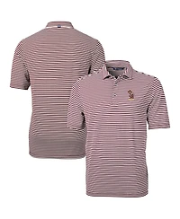 Cutter & Buck Men's Minnesota Golden Gophers Vault DryTec Virtue Eco Pique Stripe Polo