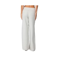 Edikted Womens Russell Straight Leg Knit Pants