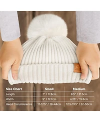 KeaBabies 2pk Baby Hats, Baby Beanies, Newborn Hats for Baby Girls, Boys, Baby Winter Hat, 0-6 Months Infant Hat