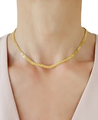 Polished Bismark Link 18" Statement Necklace in 10k Gold