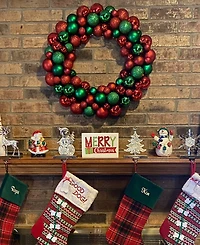 Northlight 3 - Finish Shatterproof Ball Christmas Wreath - 24 - Inch Unlit