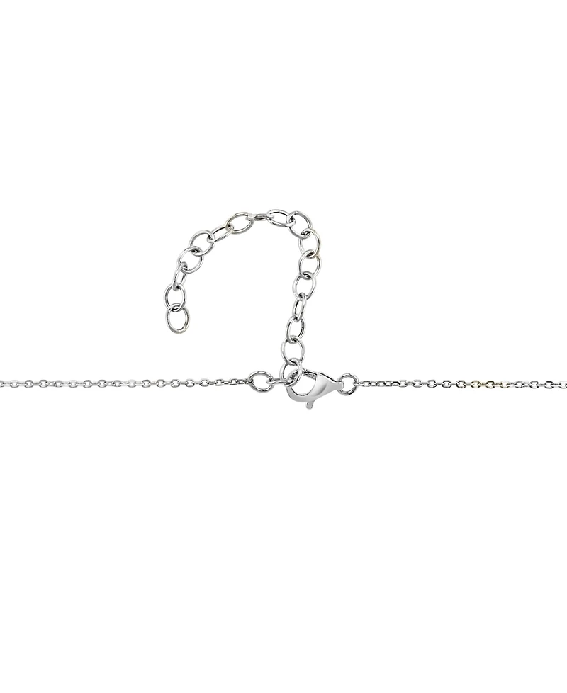 Effy Diamond Heart 18" Pendant Necklace (1/8 ct. t.w.) in Sterling Silver or Gold-Plated Sterling Silver