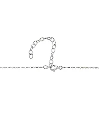 Effy Diamond Heart 18" Pendant Necklace (1/8 ct. t.w.) in Sterling Silver or Gold-Plated Sterling Silver