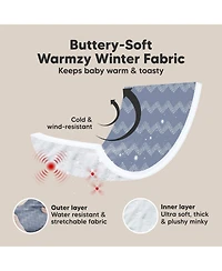 KeaBabies Warmzy Baby Car Seat Cover, Universal Stretch Fit Infant Carseat Covers for Babies, Winter Canopy