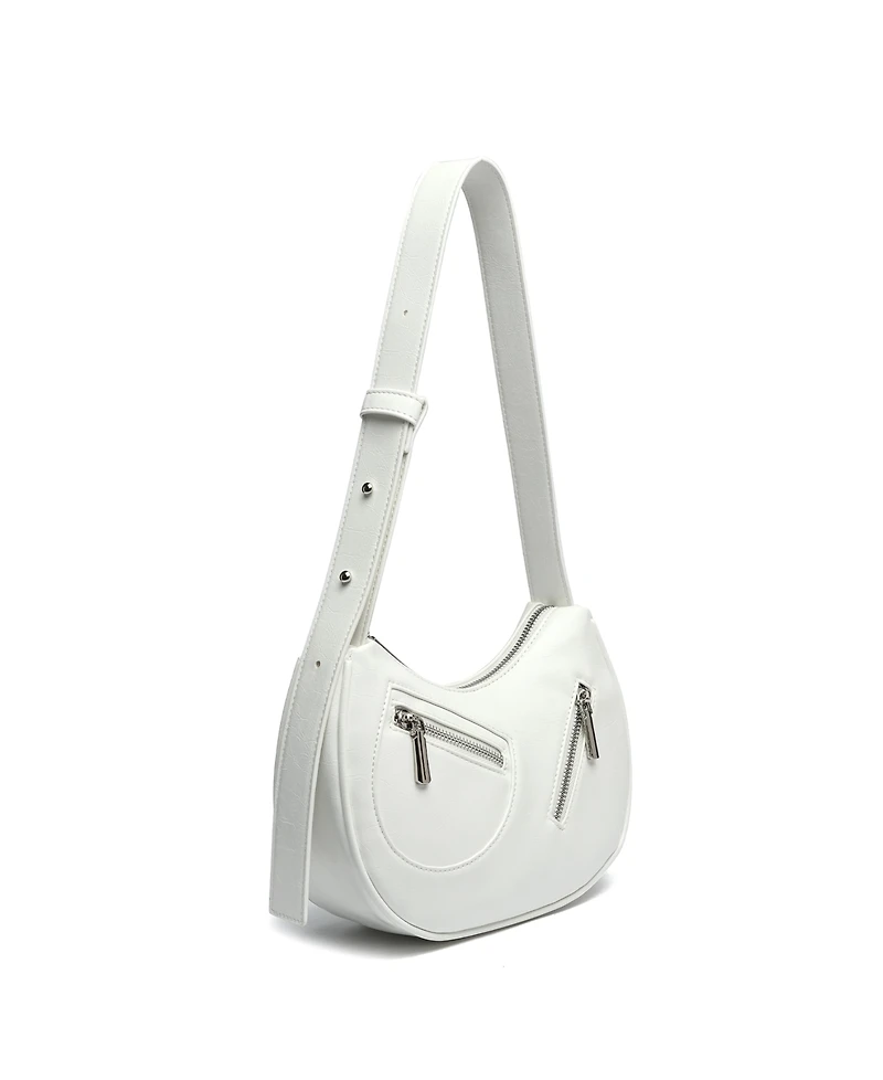 Like Dreams Dolce Crackled Shoulder Bag