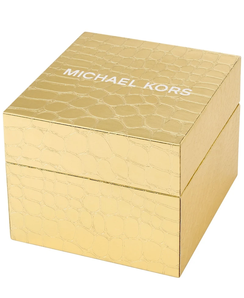 Michael Kors Men's Limited-Edition Maritime Three-Hand Black Silicone Watch 45mm