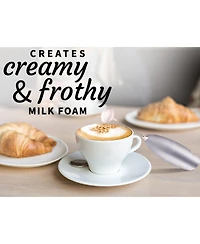 Milk Frother Whisk Handheld Electric Foam Maker with Batteries Included