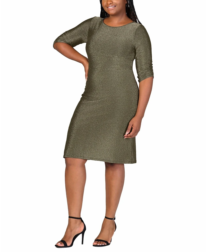 24seven Comfort Apparel Plus Mini Party Dress