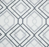 Kate Aurora Coordinating 4 Piece Geometric & Solid Curtain Set - 38 in. W x 96 L, Aqua