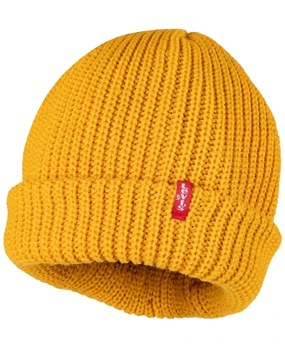 Levi's Men's Ribbed-Knit Cropped Beanie