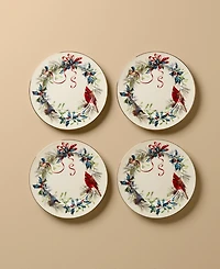 Lenox Winter Greetings Salad Plates, Set of 4