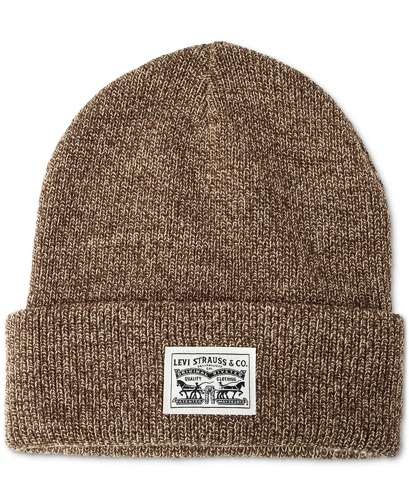 Levi's Men's Ribbed Logo Beanie