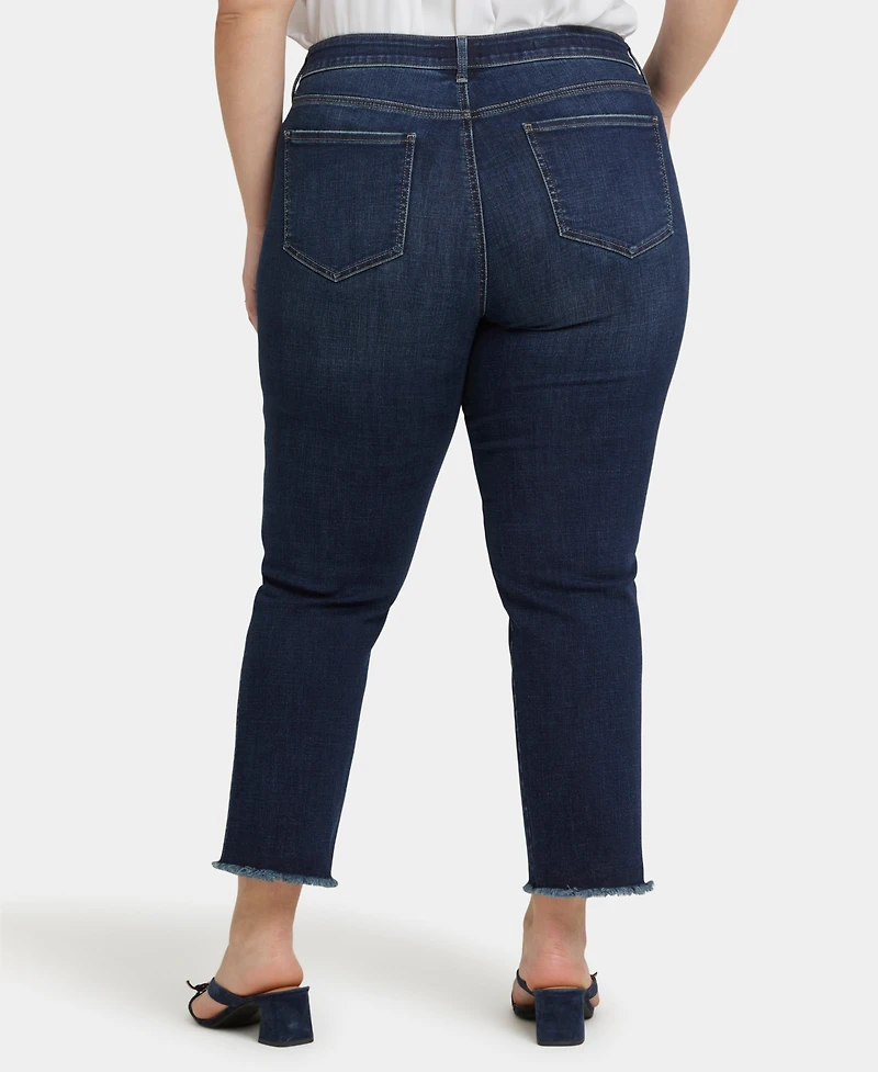 Nydj Plus Marilyn Straight Ankle Jeans