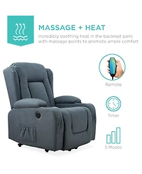 Best Choice Products Electric Power Lift Recliner Massage Chair Furniture w/ Usb Port, Heat, Cupholders