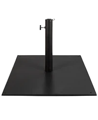 Best Choice Products 38.5lb Steel Umbrella Base, Square Patio Stand w/ Tightening Knob and Anchor Holes - Black