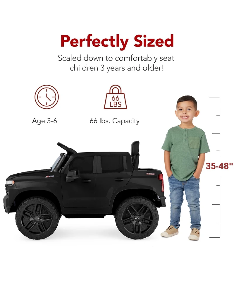 Best Choice Products 12V 2.5 Mph Licensed Chevrolet Silverado Ride On Truck Car Toy w/ Parent Remote Control