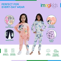 Bluey Toddler Girls Fleece Sweatshirt and Jogger Pants Outfit Set to