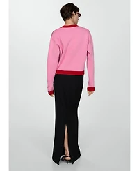 Mango Women's Contrast Trim Sweater