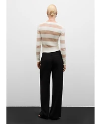 Mango Women's Sheer Textured Cardigan Sweater