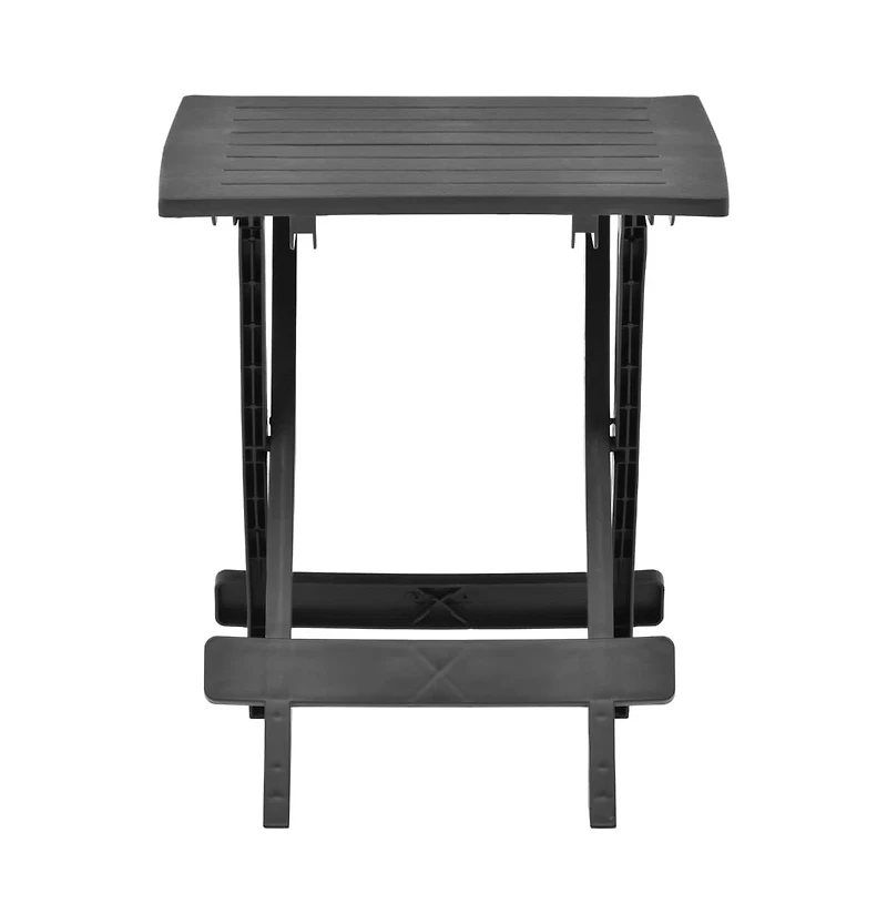 vidaXL Folding Patio Table Anthracite 17.7"x16.9"x19.7" Plastic