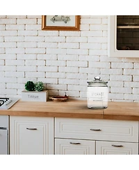 Amici Home Stockholm Glass Round Canister - Storage
