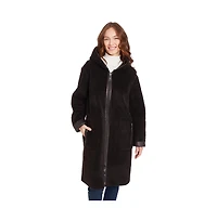 Frye Women's Mariah Reversible Faux Shearling Coat