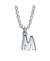 Bling Jewelry Dainty Alphabet Block Letter Anklet Ankle Bracelet Sterling Silver