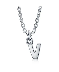 Bling Jewelry Dainty Alphabet Block Letter Anklet Ankle Bracelet Sterling Silver