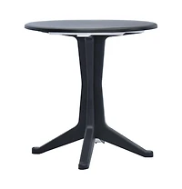 vidaXL Patio Table Anthracite 27.6" Plastic